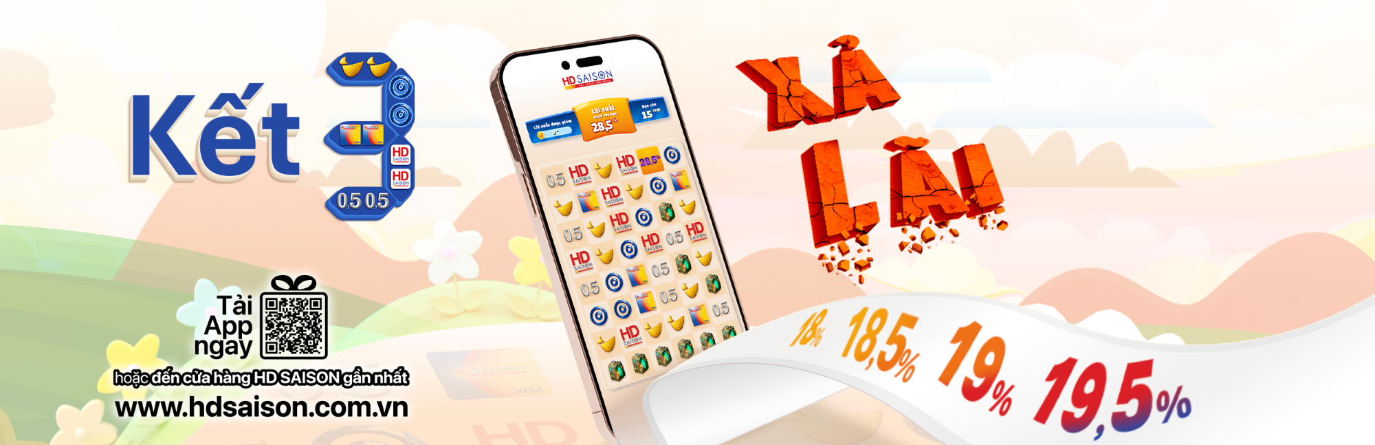 Kết 3 xả lãi - Vay 19 triệu chỉ trả từ 1.080k/tháng