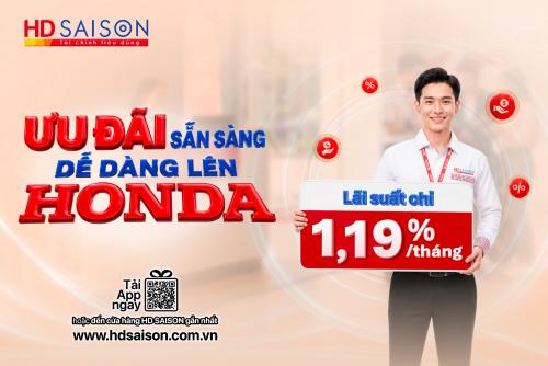 Ưu đãi sẵn sàng, dễ dàng lên Honda