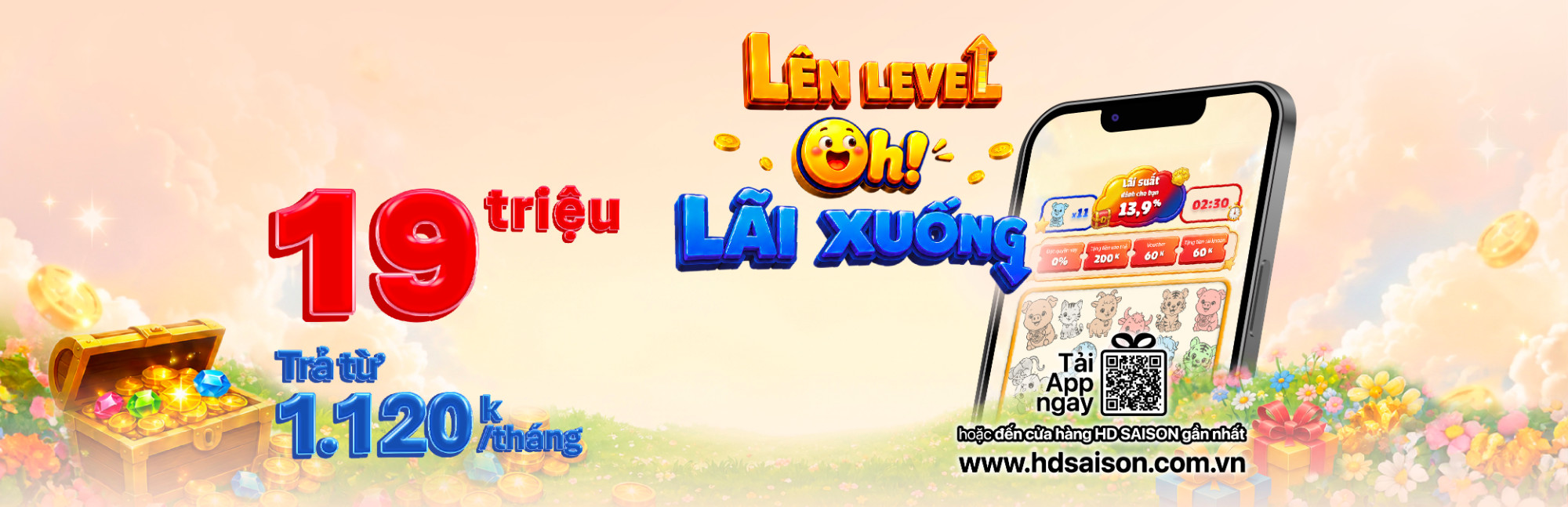 Lên level. Oh! Lãi xuống – Kích hoạt ưu đãi từ HD SAISON