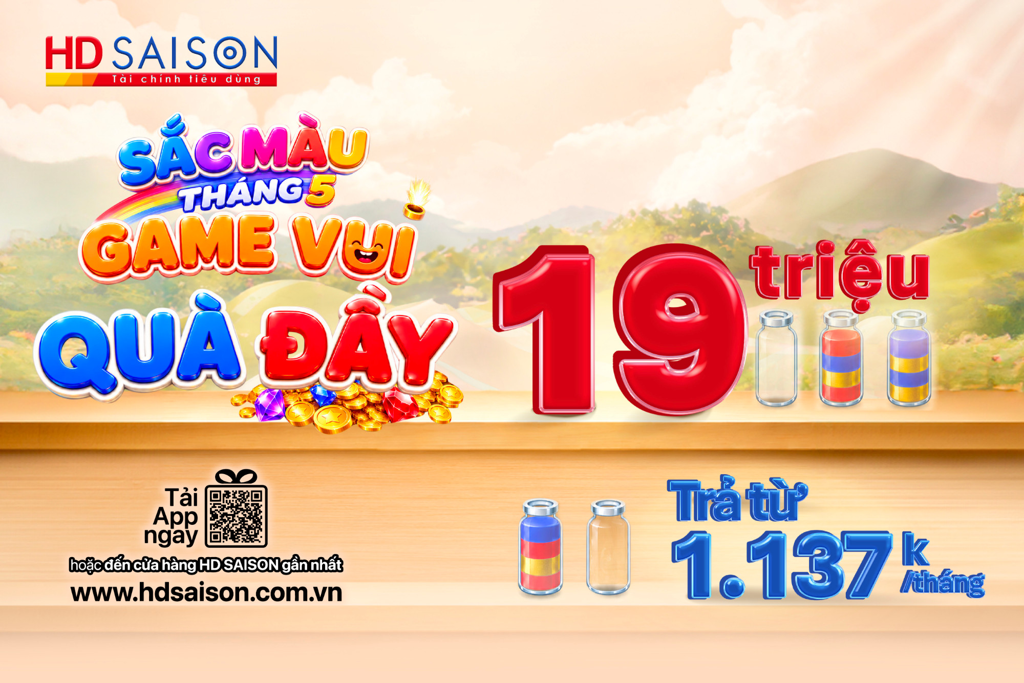Sắc màu tháng 5 cùng HD SAISON – Săn ưu đãi vay lên đến 19 triệu