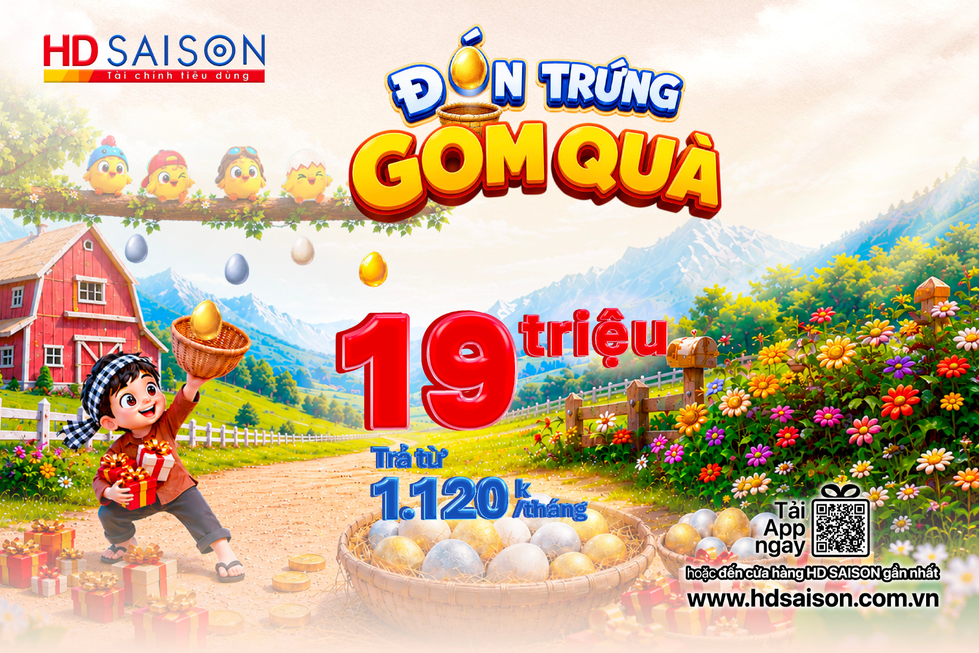 Đón trứng, gom quà – Bắt trọn ưu đãi từ HD SAISON