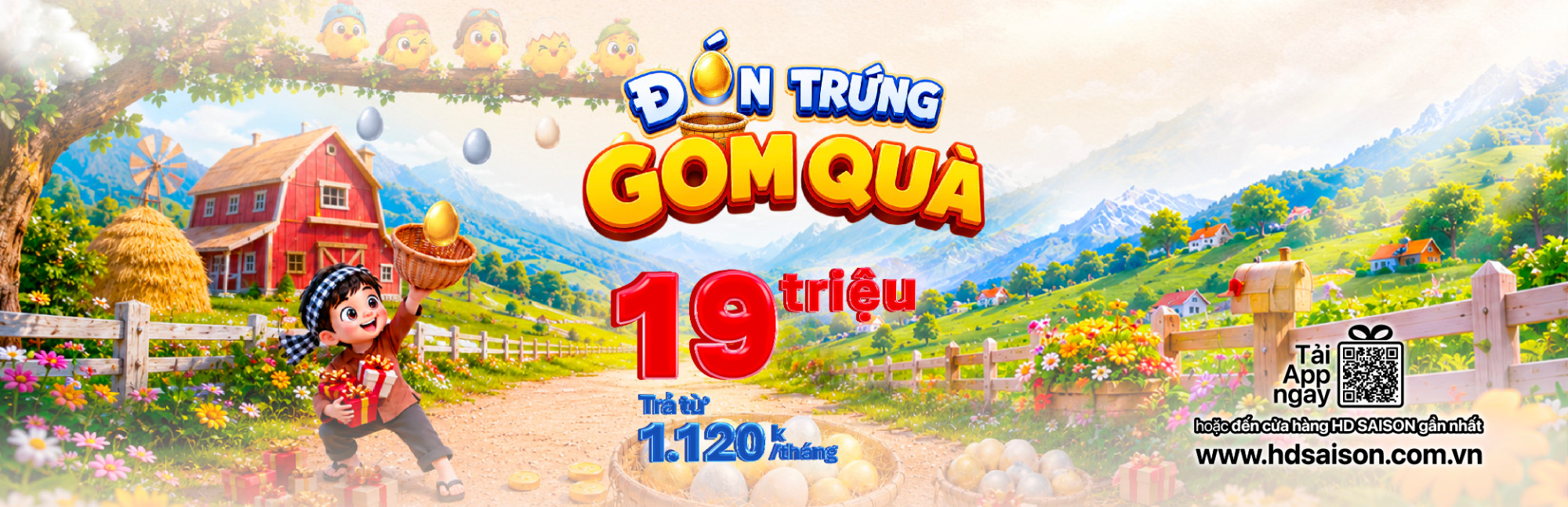 Đón trứng, gom quà – Bắt trọn ưu đãi từ HD SAISON