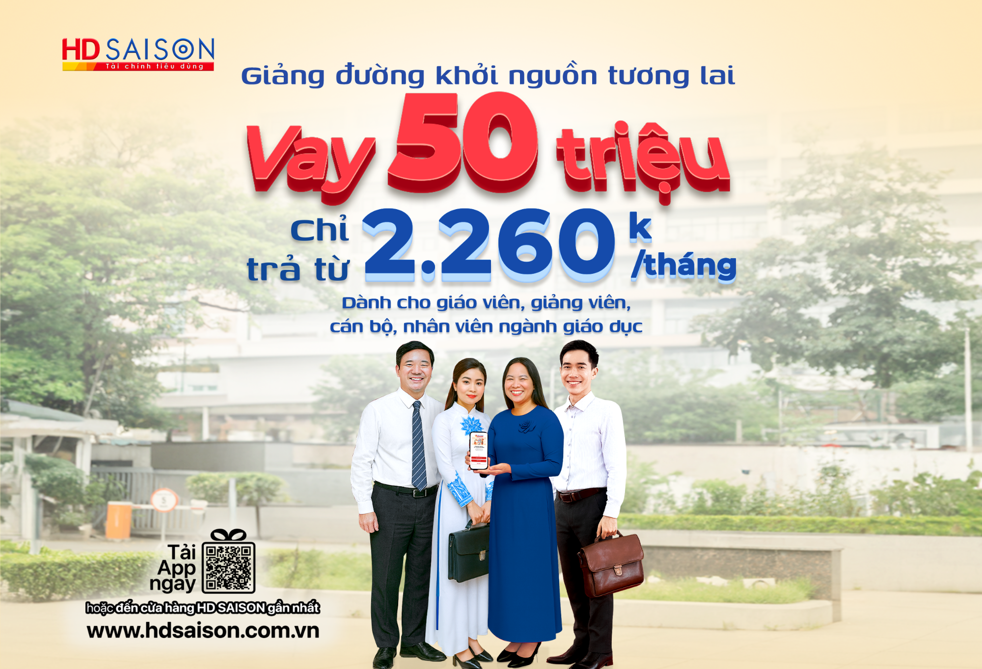 Vay ngay đến 50 triệu - Tiếp sức cho người gieo chữ