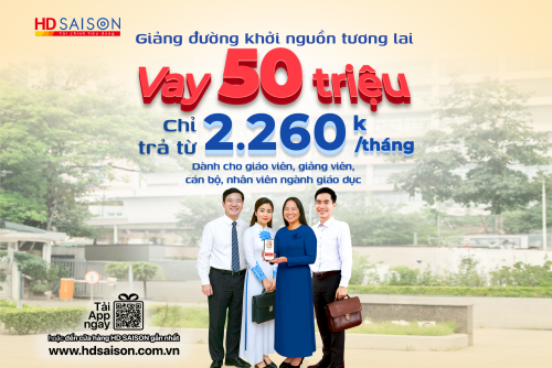 Vay ngay đến 50 triệu - Tiếp sức cho người gieo chữ