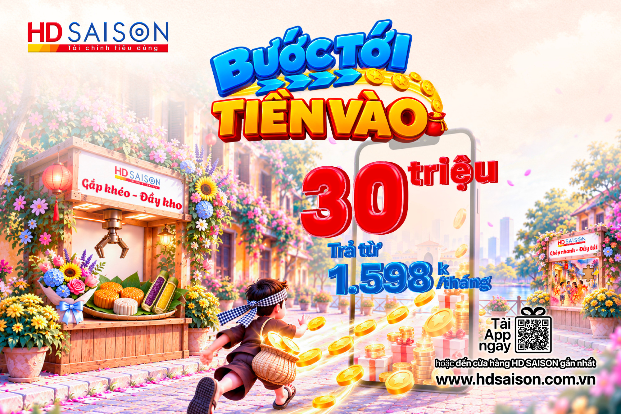 Bước tới – Tiền vào: Vay đến 30 triệu, đón trọn ưu đãi