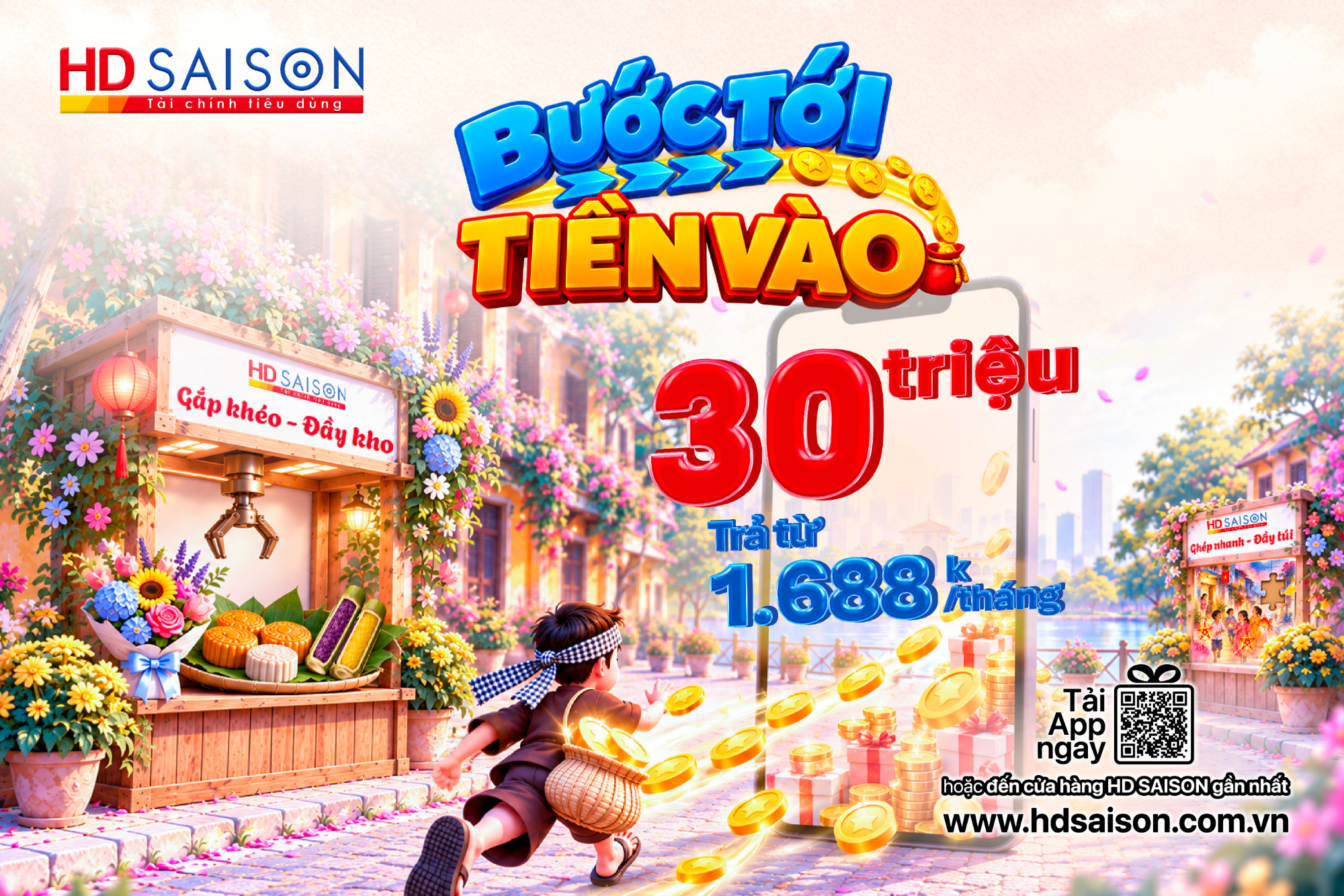 Bước tới – Tiền vào: Vay đến 30 triệu, đón trọn ưu đãi