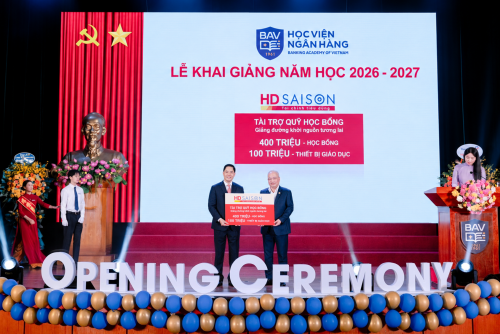 HD SAISON đồng hành cùng Học viện Ngân hàng tại lễ khai giảng đặc biệt kỷ niệm 65 năm