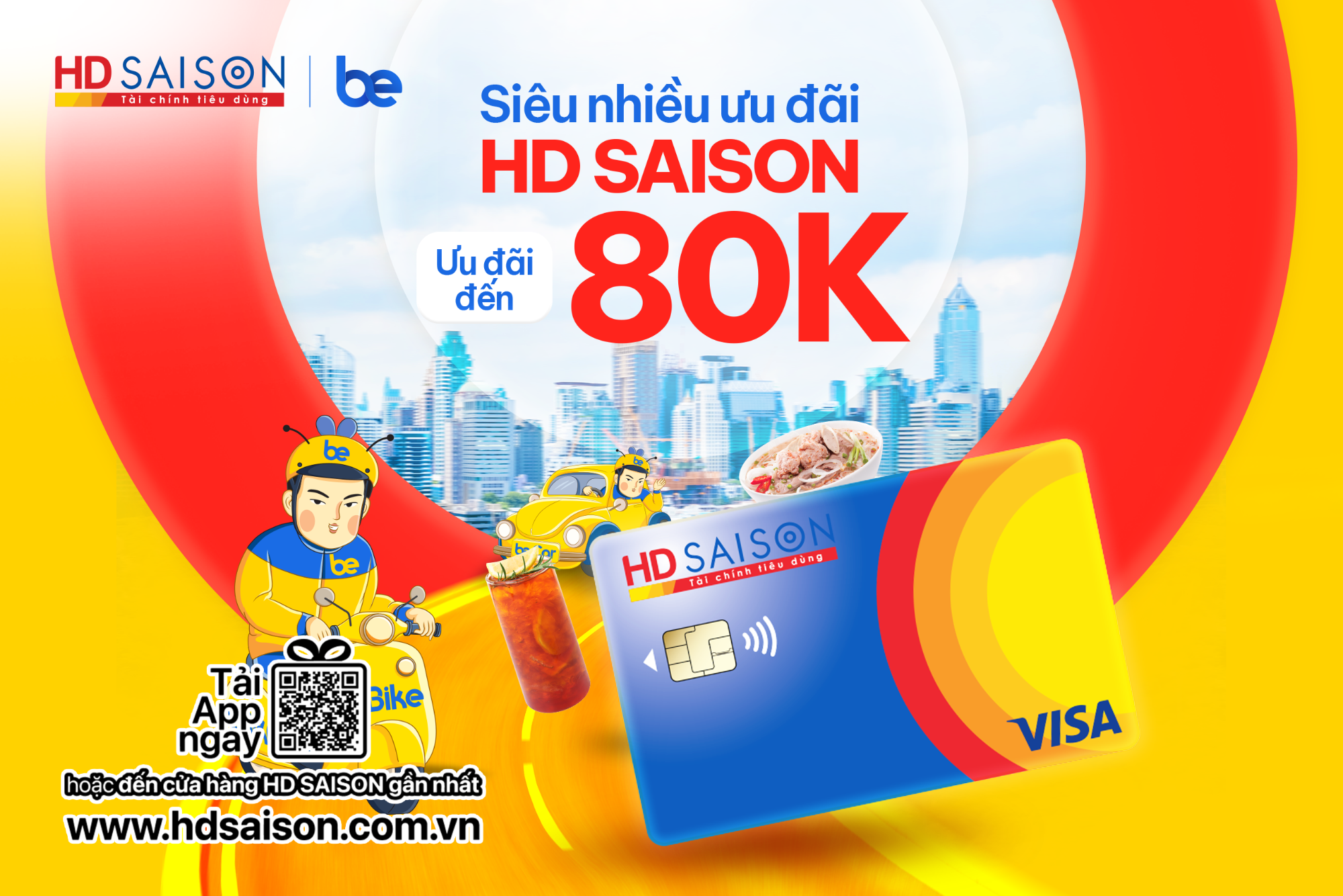 Siêu nhiều ưu đãi | HD SAISON giảm đến 80K mỗi ngày tại Be