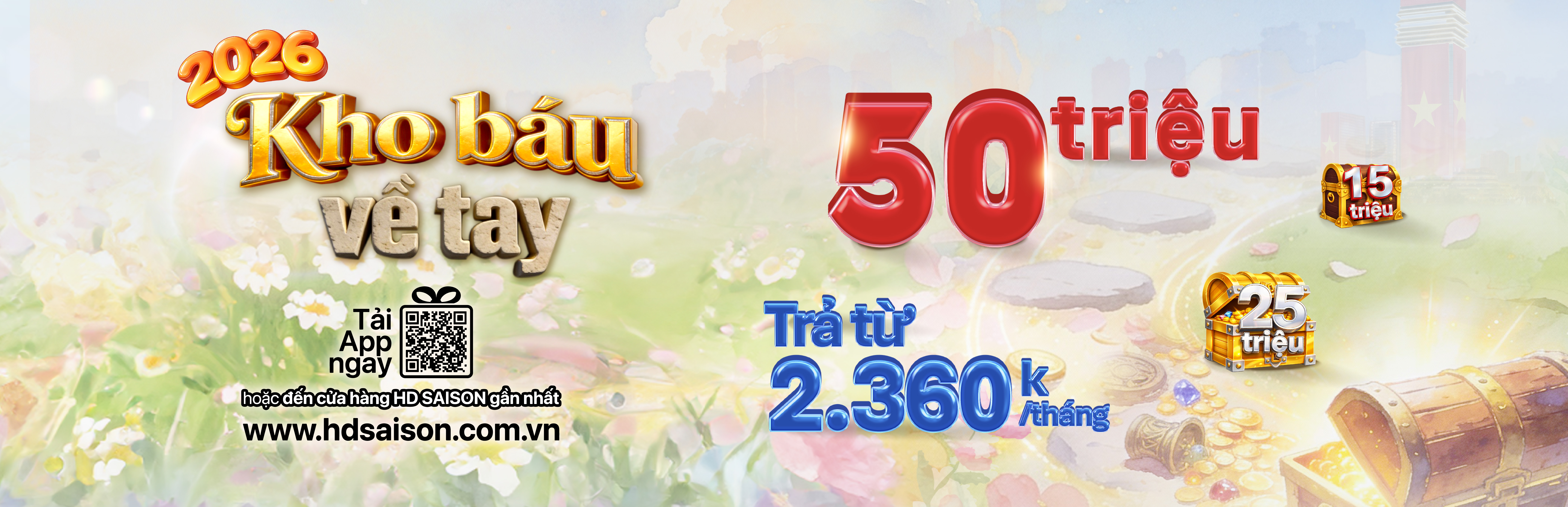 Đón năm mới 2026, rinh ngay gói vay lên tới 50 triệu!