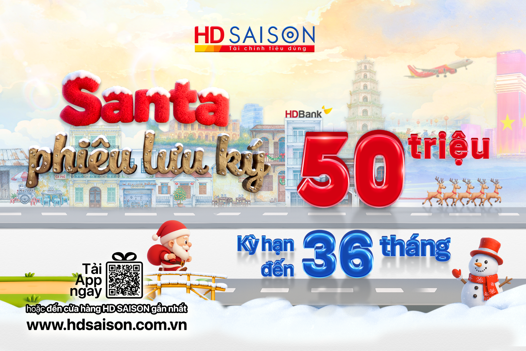 Cùng Santa phiêu lưu, nhận gói vay lên tới 50 triệu!