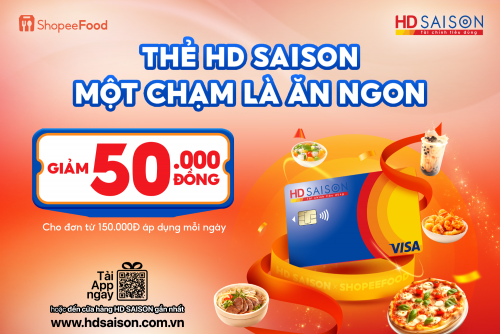 Thẻ HD SAISON - Một chạm là ăn ngon