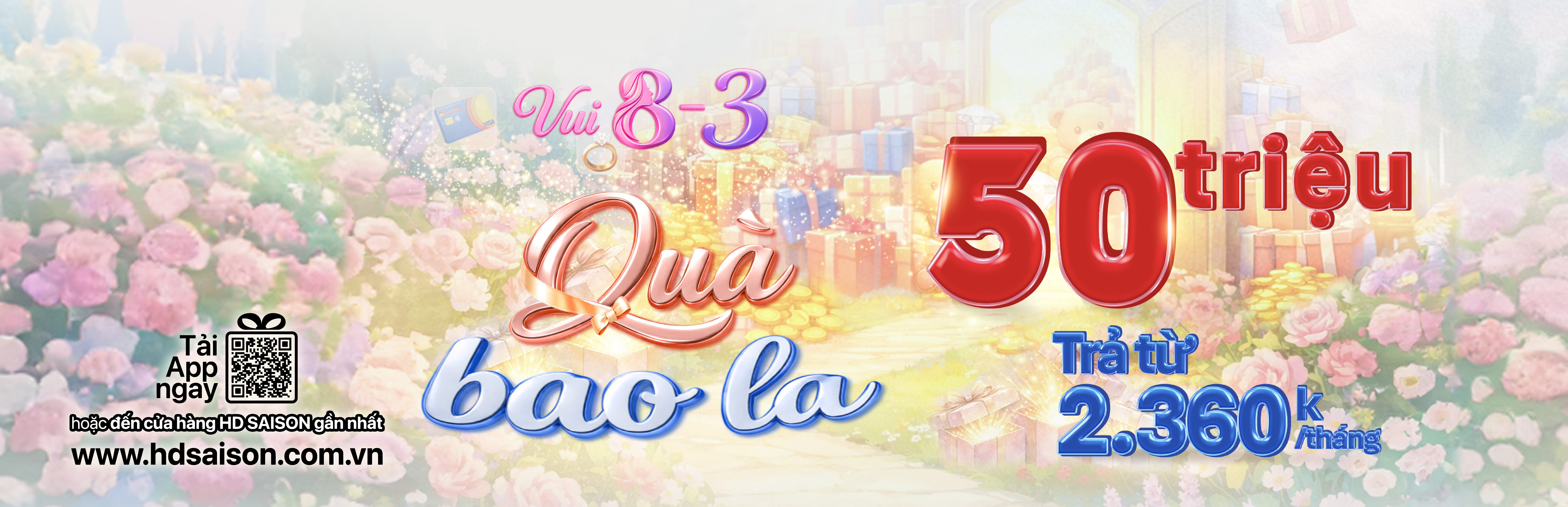 Vui 8/3, quà bao la - Trọn vẹn yêu thương cùng HD SAISON