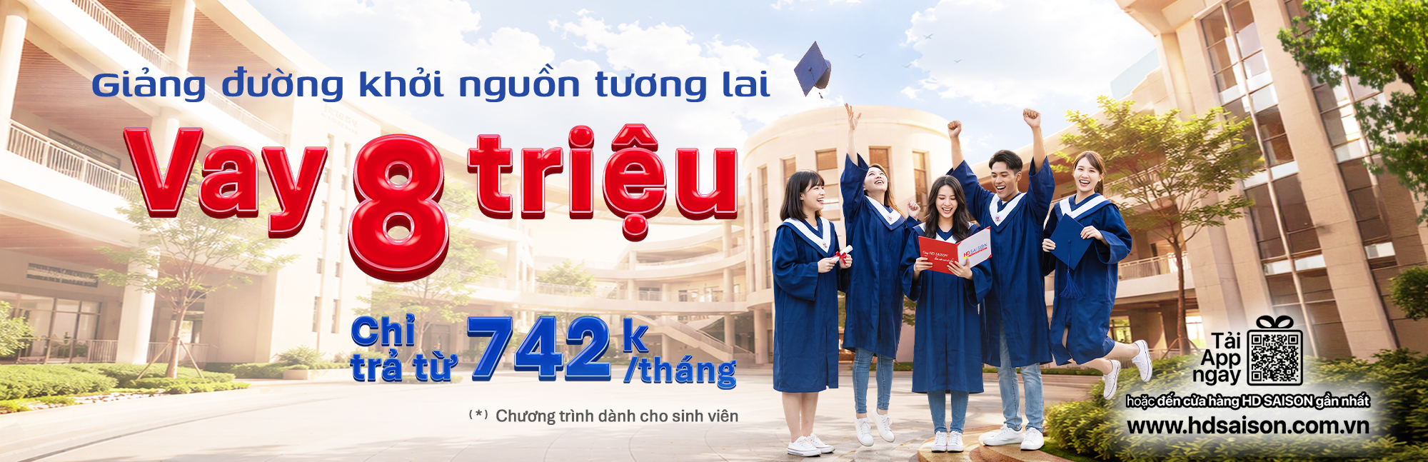 Gói vay 8 triệu – Dành riêng cho sinh viên từ 18 tuổi