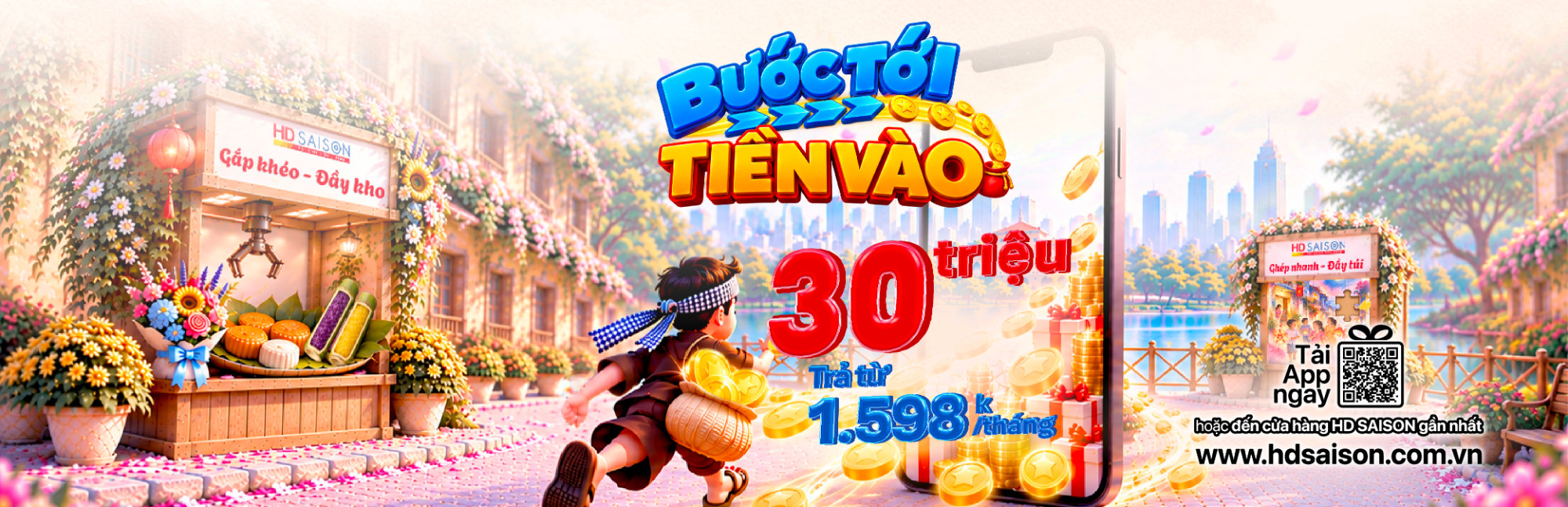 Bước tới – Tiền vào: Vay đến 30 triệu, đón trọn ưu đãi