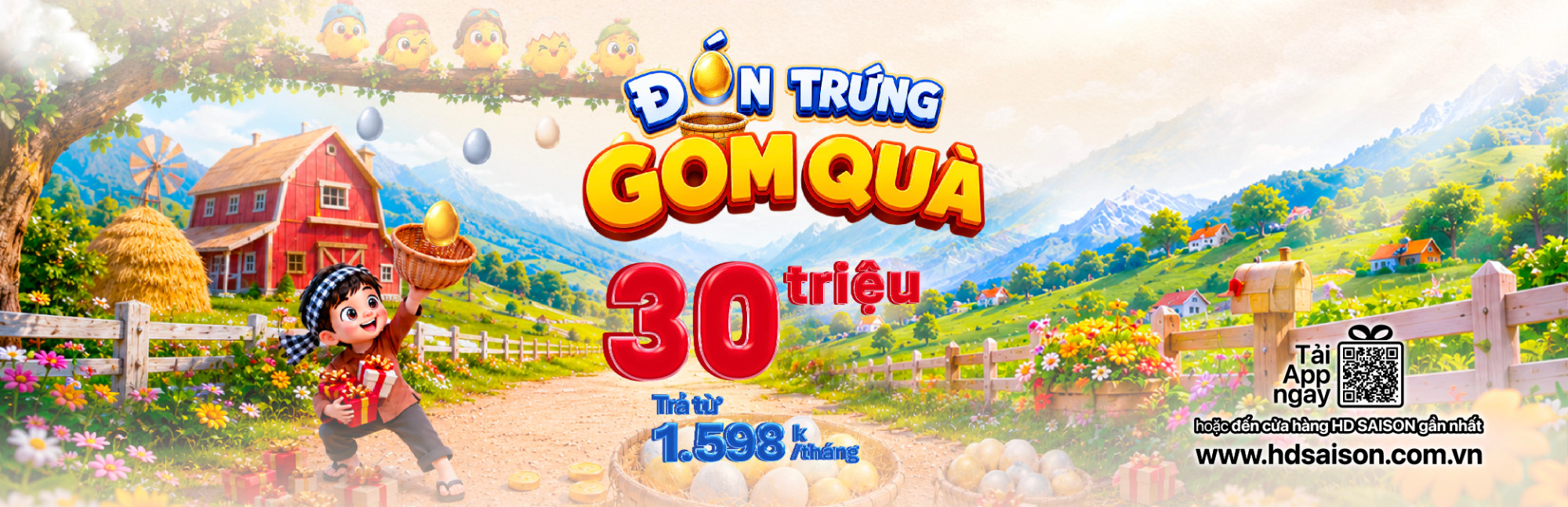 Đón trứng, gom quà – Bắt trọn ưu đãi từ HD SAISON