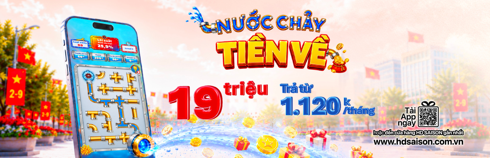 Nước chảy – Tiền về: Vay đến 19 triệu