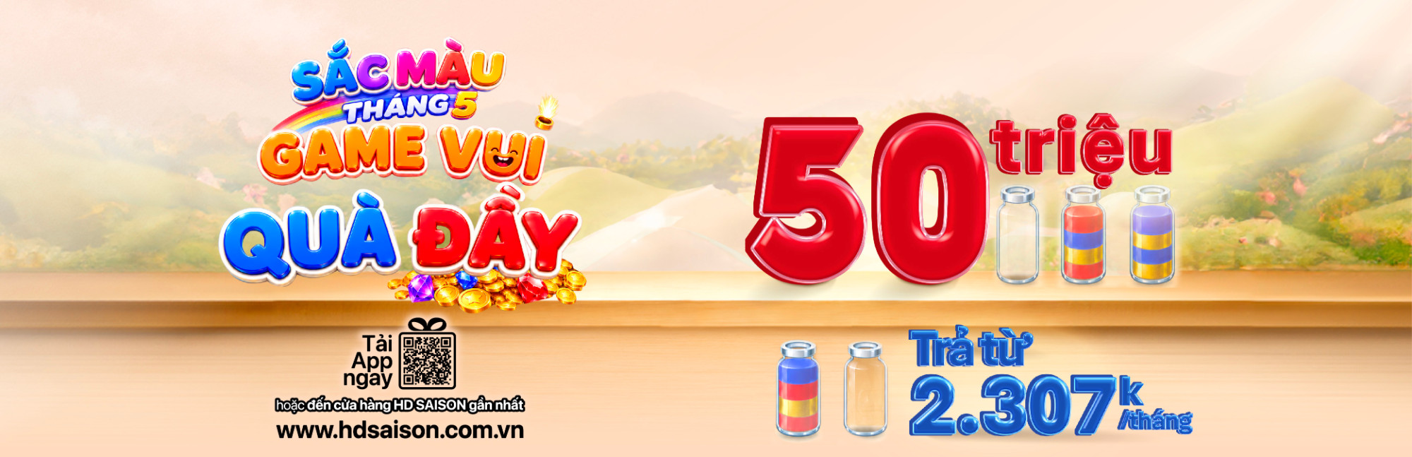 Sắc màu tháng 5 cùng HD SAISON – Săn ưu đãi vay lên đến 50 triệu