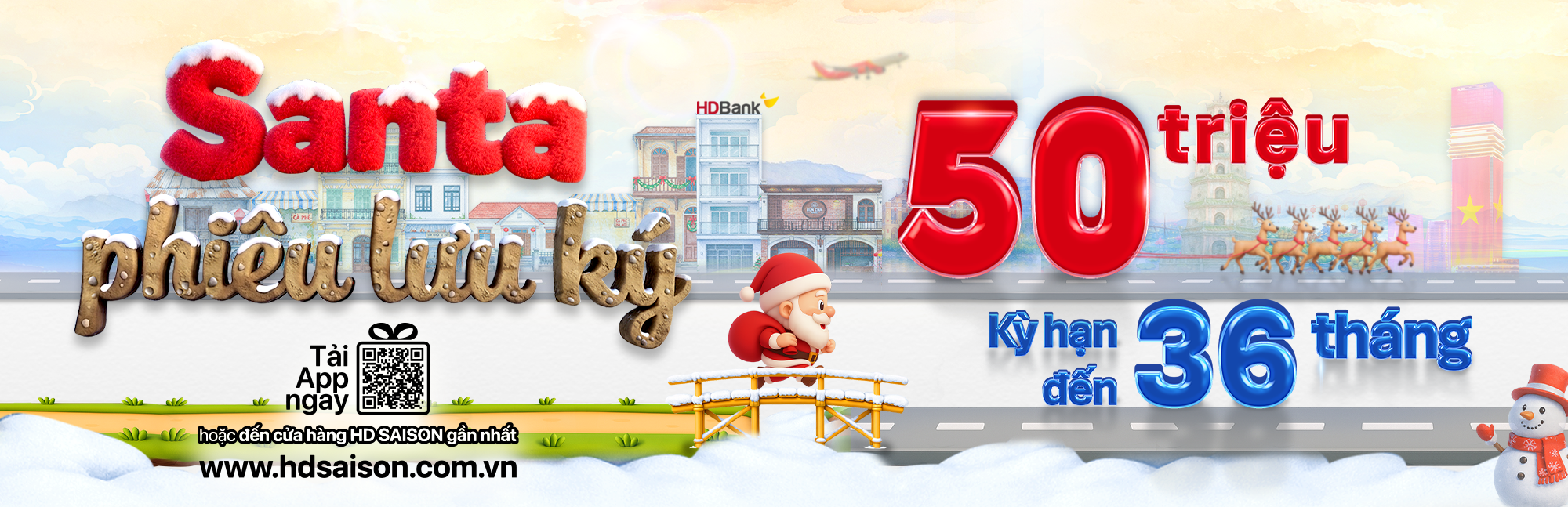 Cùng Santa phiêu lưu, nhận gói vay lên tới 50 triệu!