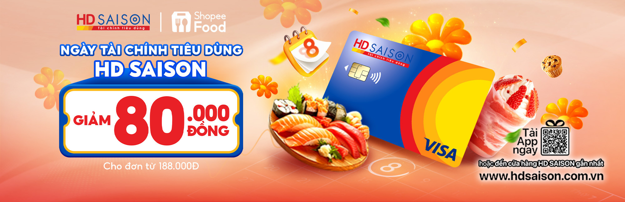 Thẻ HD SAISON - Một chạm là ăn ngon